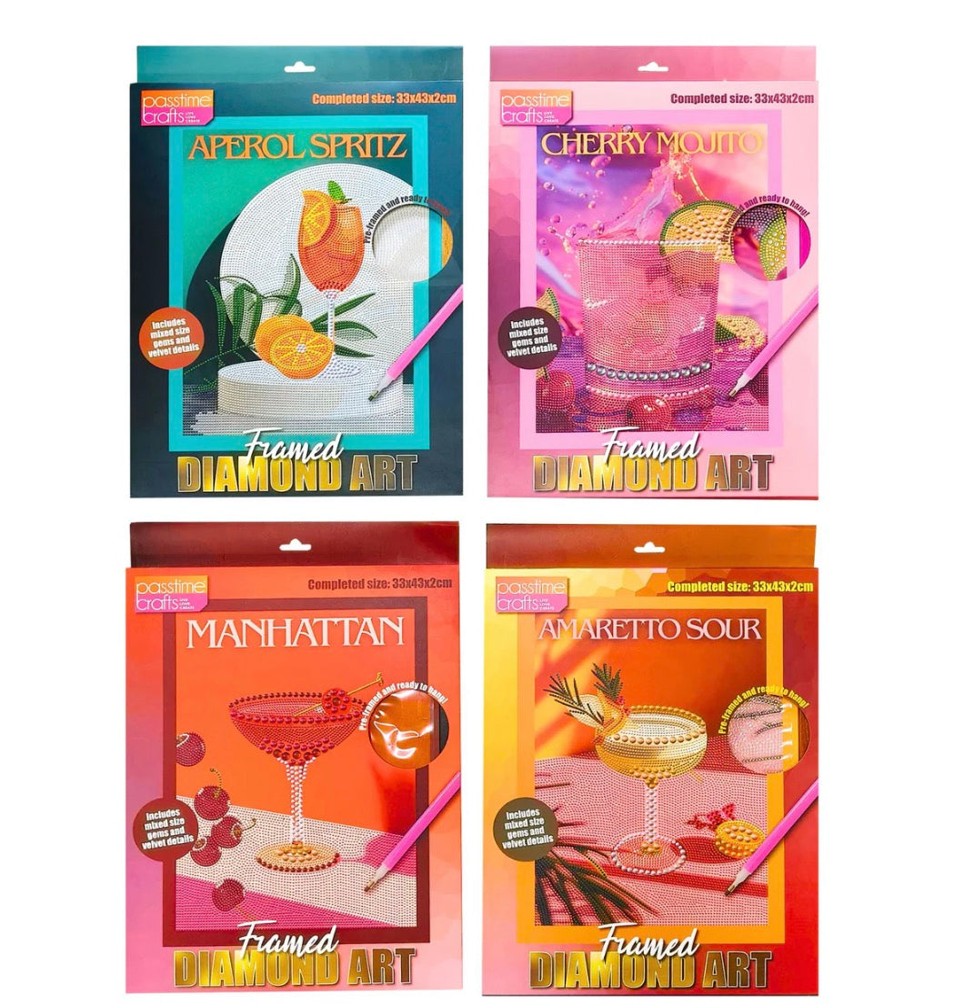 Rhinestone Canvas Cocktail series