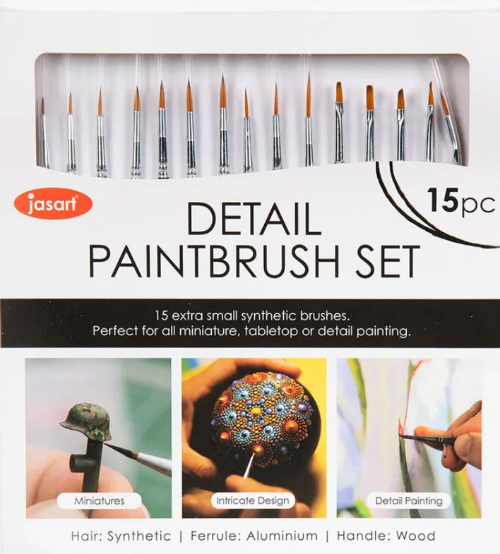 Detail brushes 15pc set