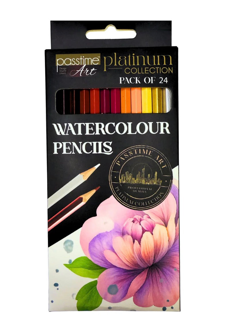Platinum Watercolour  Pencils, collection of 24 colours