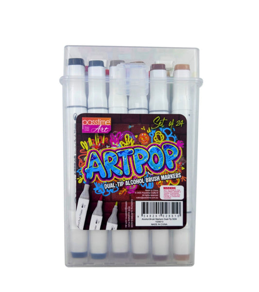 24 Duel Tip Alcohol Marker Set