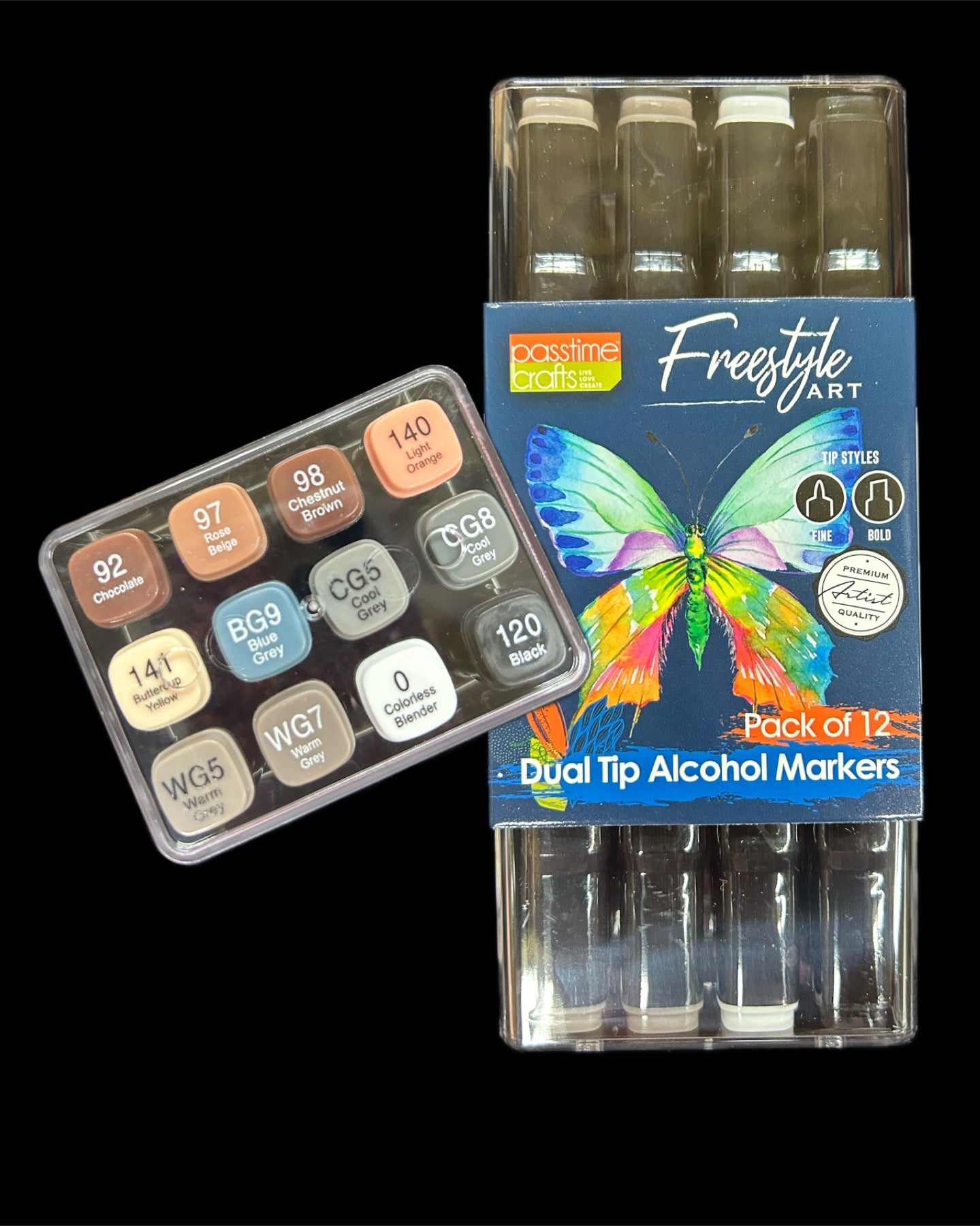Duel Tip Alcohol Marker Set 8
