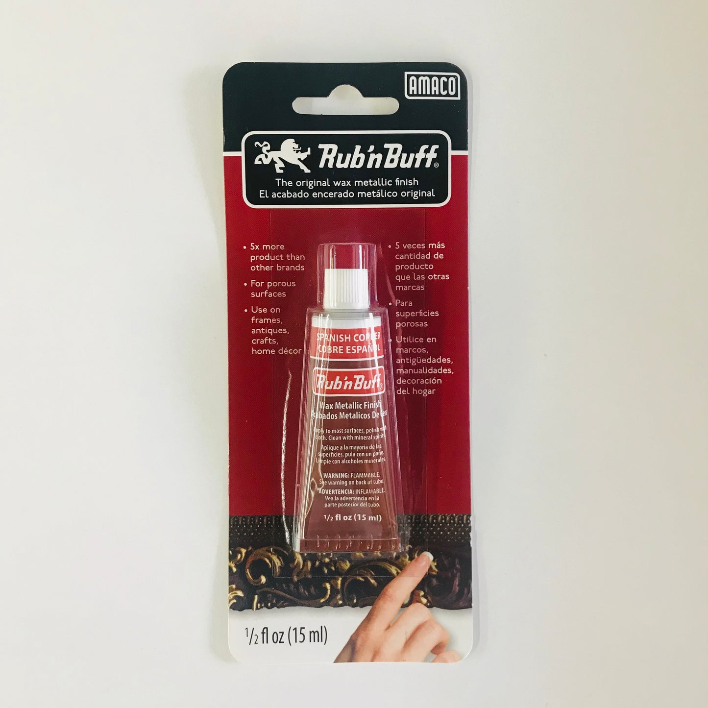 Rub'n Buff Wax Metallic Finish 15ml