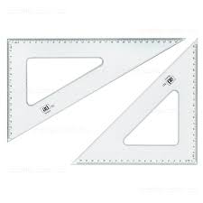 Set Square Ruler  (2pc)